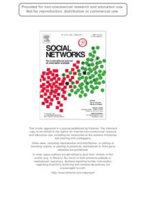 Academia / Community building / Sociology / Sociolinguistics / Social information processing / Network theory / Interpersonal ties / Social network / Mixed-income housing