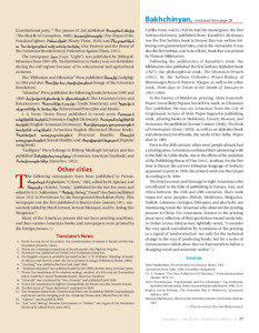 Bakhchinyan, continued from page 28 Constitutional party. 11 The presses of Azk published Փտութեան օճախը (The Hearth of Corruption, 1908); Հայդուկին աղօթքը (The Prayer of the