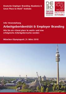 Deutsche Employer Branding Akademie & Great Place to Work® Institute Info -Veranstaltung  Arbeitgeberidentität & Employer Branding