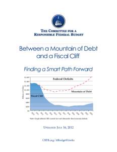 Between a Mountain of Debt and a Fiscal Cliff ive Deficits  Finding a Smart Path Forward