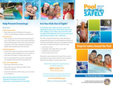 Help Prevent Drownings!  Are Your Kids Out of Sight? Here’s how:
