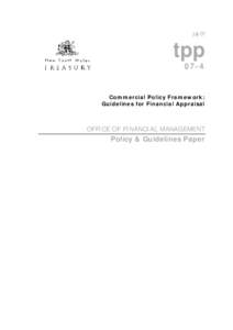 july07  tpp[removed]Commercial Policy Framework: