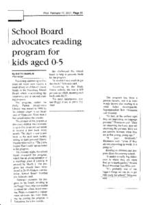 Pilot February 17,2A11 Page  11 School Board advocates rcading