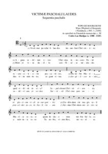 Gregorian Chant: Victimae paschali laudes (Codex Las Huelgas)