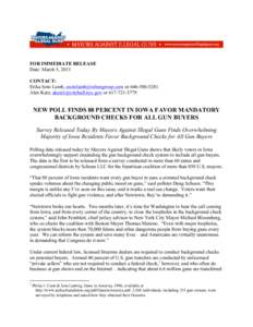 FOR IMMEDIATE RELEASE Date: March 5, 2013 CONTACT: Erika Soto Lamb,  orAlex Katz,  or