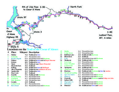 Locations on the Trail of the Coeur d’Alenes # 