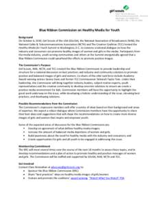 Blue Ribbon Commission on Healthy Media for Youth