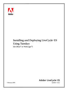 Installing and Deployong LiveCycle ES Using Turnkey (for JBoss or WebLogic)