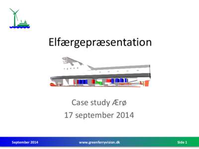 Elfærgepræsentation  Case study Ærø 17 september 2014 September 2014