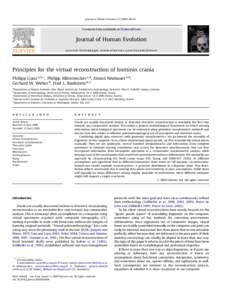 Principles for the virtual reconstruction of hominin crania