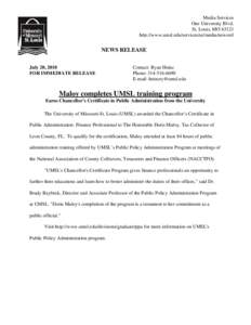 North Central Association of Colleges and Schools / University of Missouri System / Public administration / Management / Academia / Education / University of Missouri–St. Louis / Association of Public and Land-Grant Universities / Coalition of Urban and Metropolitan Universities