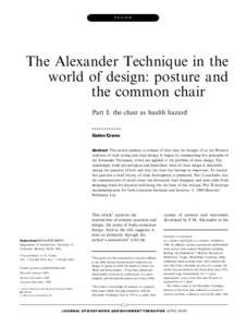 Behavior / Sitting / Wheelchair / Alexander technique / Ergonomics / Posture / Human positions / Folding chair / Tulip chair / Chairs / Human behavior / Design