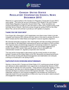 RCC News December[removed]US - Canada