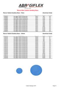 ABN[removed]Revcut Blue Velstick Sanding Discs Revcut Velstick Sanding Discs - 75mm  Aluminium Oxide