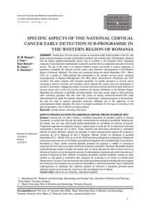 Journal of Experimental Medical & Surgical Research Cercetãri Experimentale & Medico-Chirurgicale Year XX · Nr[removed] · Pag[removed]