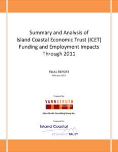 Microsoft Word - Summary & Analysyis of ICET Funding & Employment Impacts[removed]docx