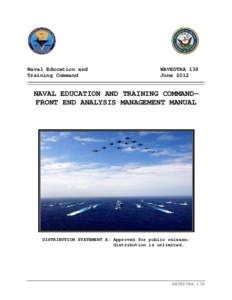 NAVAL EDUCATION AND TRAINING COMMAND-FRONT END ANALYSIS MANAGEMENT MANUAL