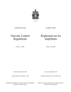 CANADA  CONSOLIDATION CODIFICATION