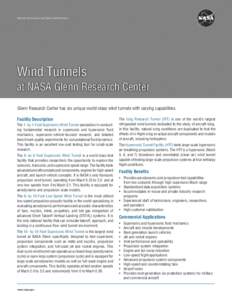 Wind Tunnels at NASA Glenn Research Center