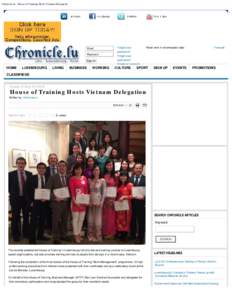 Chronicle.lu - House of Training Hosts Vietnam Delegation