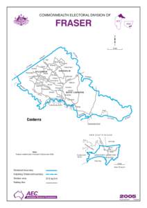 COMMONWEALTH ELECTORAL DIVISION OF  FRASER ACT NSW