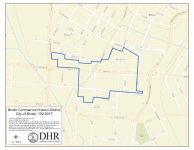 Service Layer Credits: Sources: Esri, DeLorme, NAVTEQ, USGS, Intermap, iPC, NRCAN, Esri Japan, METI, Esri China (Hong Kong), Esri (Thailand), TomTom, 2013  Bristol Commercial Historic District