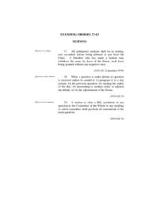Standing Rules of the United States Senate /  Rule XXII / Standing Rules of the United States Senate /  Rule XV / Standing Rules of the United States Senate / Parliament of Singapore / Commit