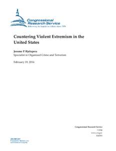 Countering Violent Extremism in the United States