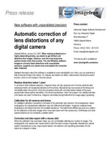 Distortion / Vignetting / Camera lens / Camera resectioning / Optics / Atomic /  molecular /  and optical physics / Electromagnetic radiation