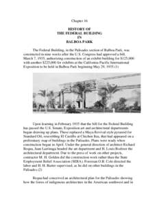 History of the Federal Building in Balboa Park