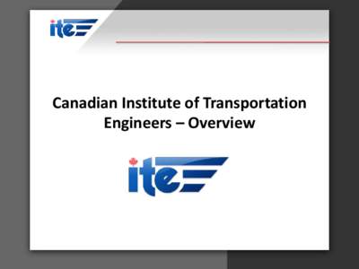 Canadian Institute of Transportation Engineers (CITE)