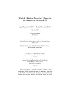 United States Court of Appeals FOR THE DISTRICT OF COLUMBIA CIRCUIT Argued September 18, 2014  Decided November 7, 2014