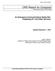 An Emergency Communications Safety Net: Integrating 911 and Other Services