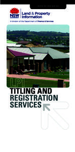www.lpi.nsw.gov.au  TITLING AND REGISTRATION SERVICES