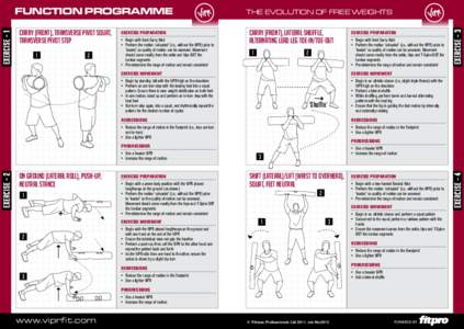 1  2 EXERCISE PREPARATION •