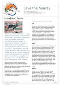 Fact sheet 12 Introduced Fauna.indd