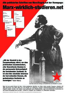 Alle publizierten Schriften von Marx/Engels auf der Homepage:  Marx-wirklich-studieren.net „Mit der Einsicht in den Zusammenhang stürzt, vor dem