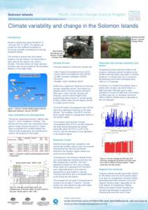 Atmospheric dynamics / Physical oceanography / Climatology / Madden–Julian oscillation / Intertropical Convergence Zone / Rain / El Niño-Southern Oscillation / South Pacific convergence zone / Tropical cyclone / Atmospheric sciences / Meteorology / Tropical meteorology