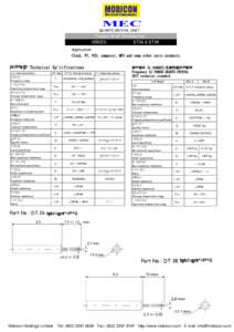 MEC  QUARTZ CRYSTAL UNIT Product Brief Product