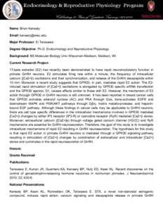 Nervous system / GPR30 / Neuroendocrinology / Cell signaling / Signal transduction / Neuron / Releasing hormone / Calcium signaling / Biology / G protein coupled receptors / Gonadotropin-releasing hormone