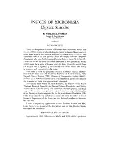 INSECTS OF MICRONESIA Diptera: Sciaridae By WALLACE A. STEFFAN BERNICE  P.