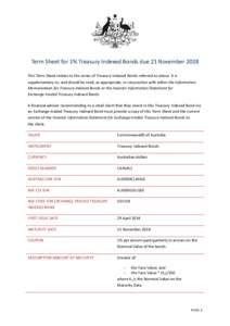 Microsoft Word[removed]Term Sheet - November 2018 Treasury Indexed Bond.docx