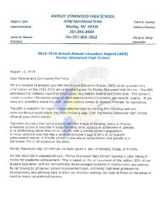 08[removed]Annual Education Report Morley Stanwood High School Michigan Educational Assessment Program (MEAP) Subject