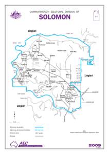 COMMONWEALTH ELECTORAL DIVISION OF  SOLOMON NT