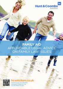 FAMILY AID AFFORDABLE LEGAL ADVICE ON FAMILY LAW ISSUES hcsolicitors.co.uk Peterborough[removed]