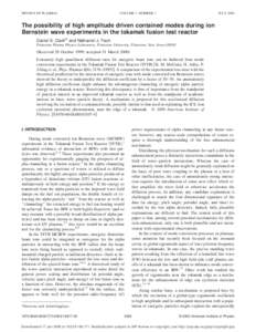 PHYSICS OF PLASMAS  VOLUME 7, NUMBER 7 JULY 2000