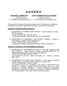 AGENDA BUILDING COMMITTEE 1st December 13, [removed]:00 A.M. Lake Superior Room