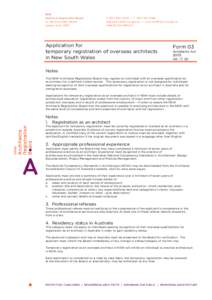 Architects Registration Board / Professional requirements for architects / Architects Registration in the United Kingdom / Architecture / Register of Architects