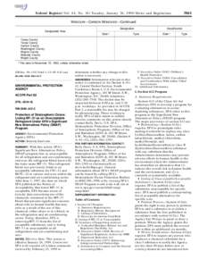 3861  Federal Register / Vol. 64, No[removed]Tuesday, January 26, [removed]Rules and Regulations MISSOURI—CARBON MONOXIDE—Continued Designation