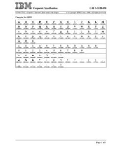 Corporate Specification  C-H[removed]REGISTRY: Graphic Character Sets and Code Pages